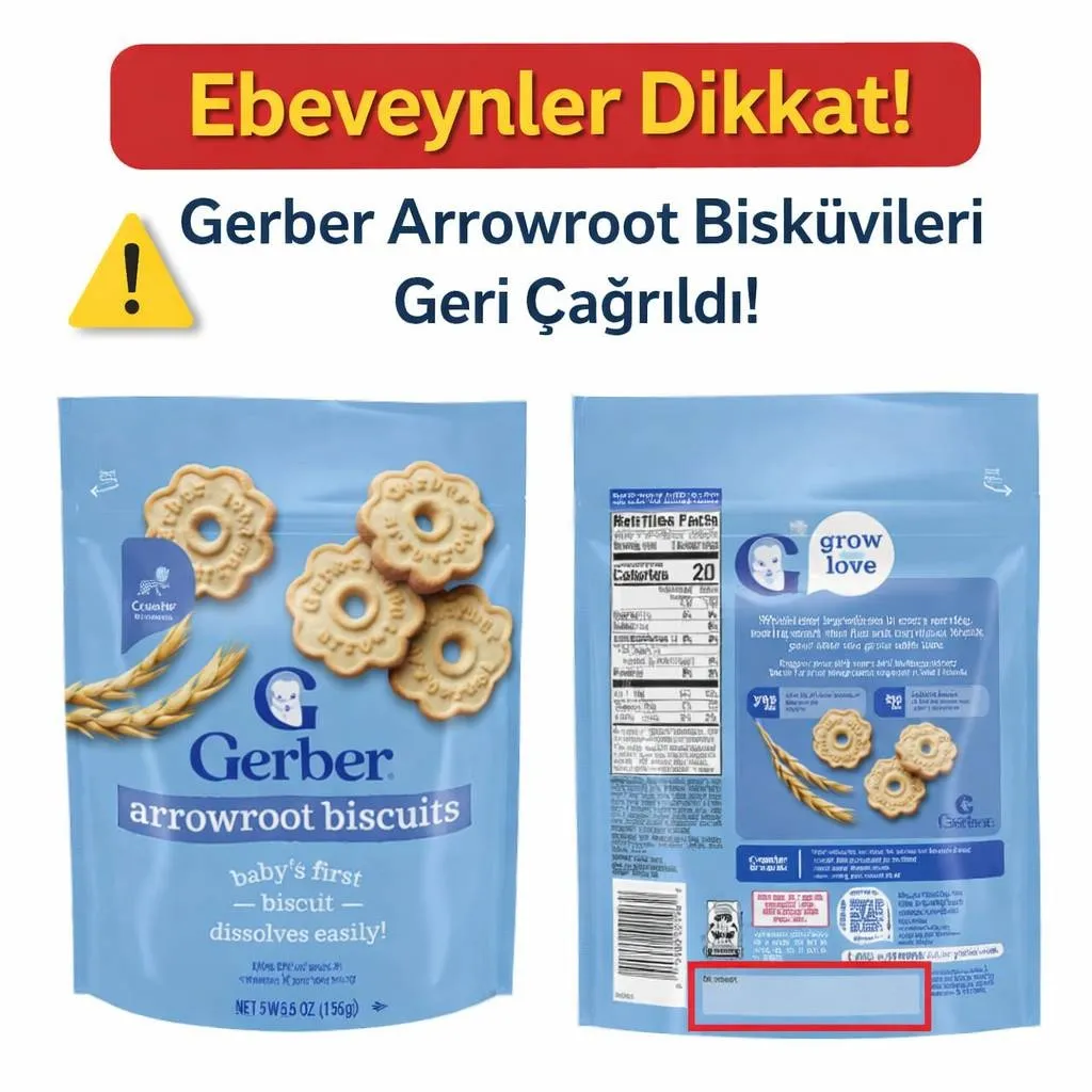 Ebeveynler Dikkat! Gerber Arrowroot Bebek Bisküvileri İçin Uyarı