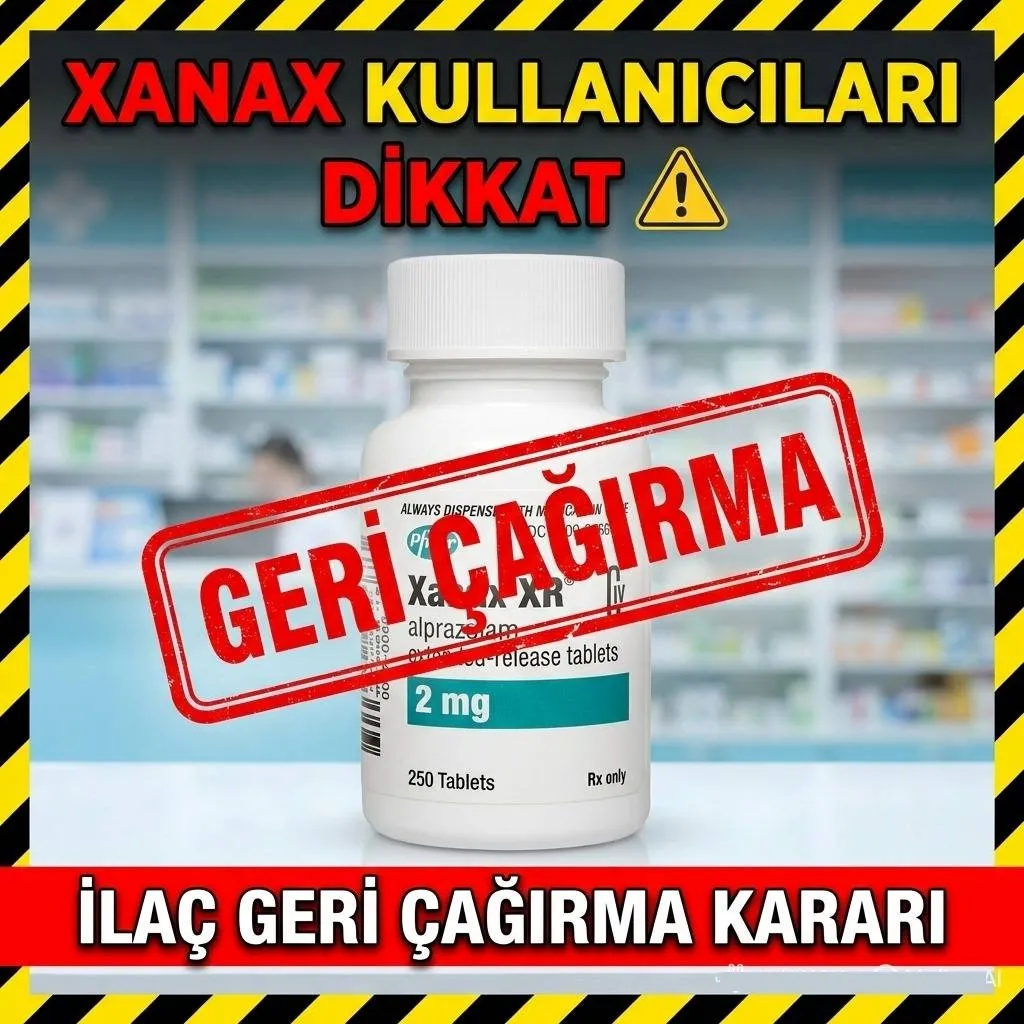 Xanax Kullanıcıları Dikkat ⚠️  İlaç Geri Çağırma Kararı