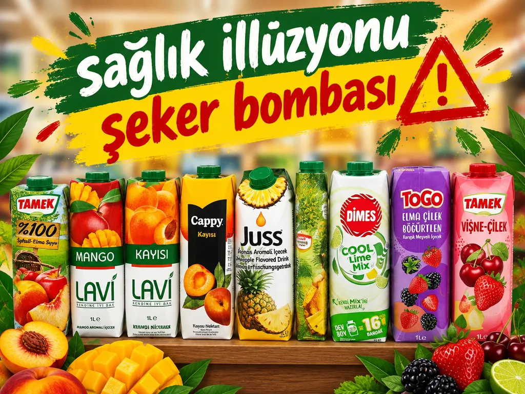 Obezite ve Kronik Hastalıkların Gizli Ortağı⚠️ Meyve Suyu Sanıp İçtiğiniz Şeker Bombaları